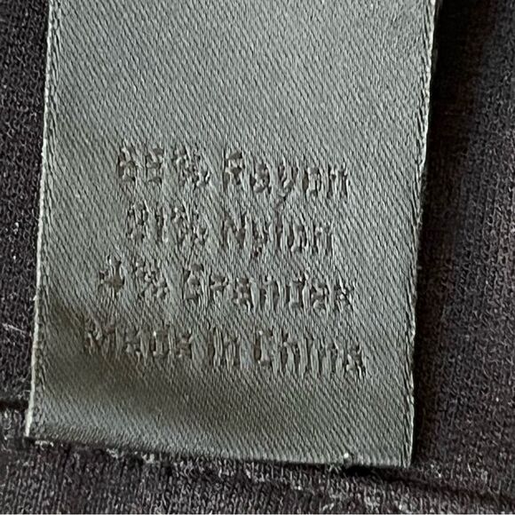 Under.Ligne Black Leggings Size 8 Asymmetrical Zippers Classic - Picture 4 of 6